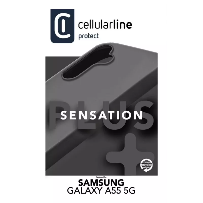 Cellularline Sensation+ - Galaxy A55 5G Mīksta pieskāriena silikona maciņš
