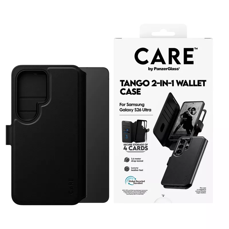 PanzerGlass CARE™ by ® Tango 2-in-1 maka apvalks ar Qi Samsung Galaxy S26 Ultra