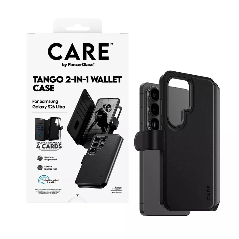 PanzerGlass CARE™ by ® Tango 2-in-1 maka apvalks ar Qi Samsung Galaxy S26 Ultra