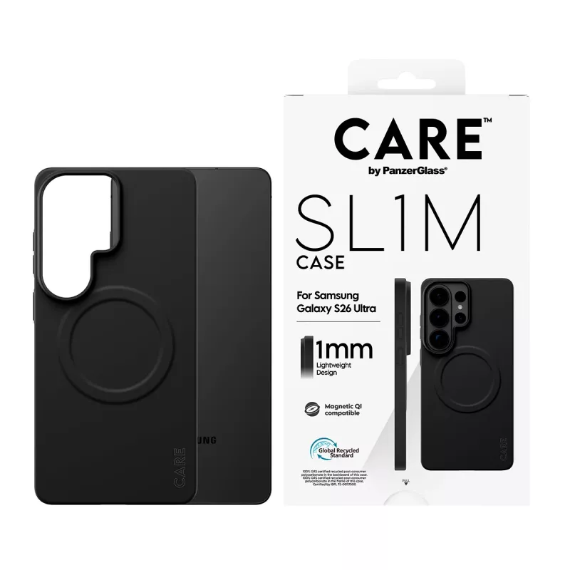 Aizsargājošs PanzerGlass CARE SL1M vāciņš Samsung Galaxy S26 Ultra, melns
