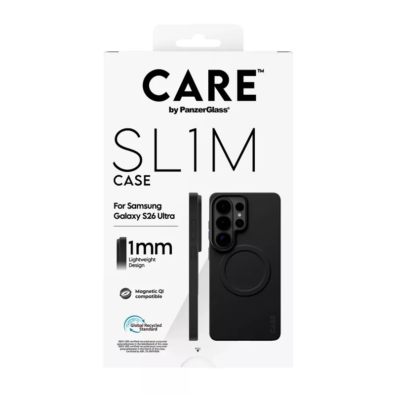 Aizsargājošs PanzerGlass CARE SL1M vāciņš Samsung Galaxy S26 Ultra, melns