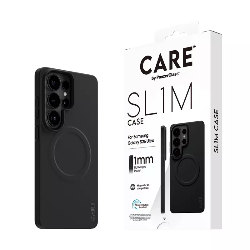 Aizsargājošs PanzerGlass CARE SL1M vāciņš Samsung Galaxy S26 Ultra, melns