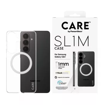 PanzerGlass CARE™ SL1M caurspīdīgs aizsargvāciņš ar Qi Samsung Galaxy S26+ (6.7 collas)