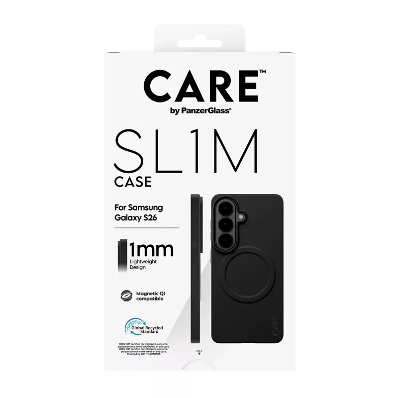 Aizsargapvalks PanzerGlass CARE SL1M Samsung Galaxy S26, melns
