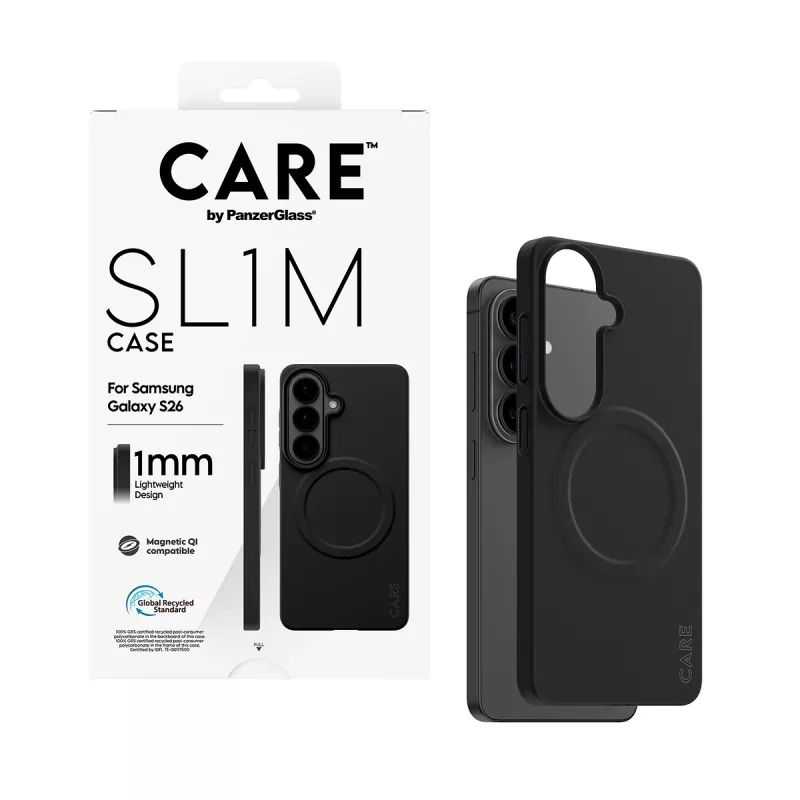 Aizsargapvalks PanzerGlass CARE SL1M Samsung Galaxy S26, melns