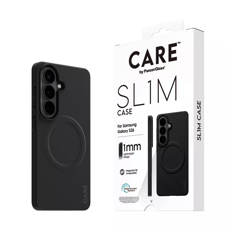 Aizsargapvalks PanzerGlass CARE SL1M Samsung Galaxy S26, melns
