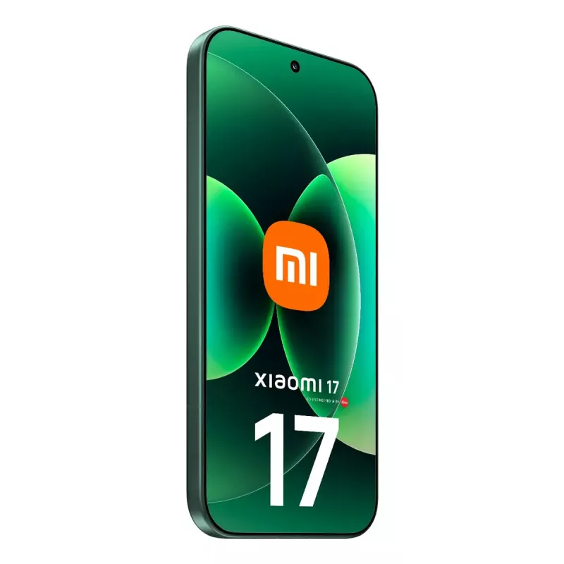 Viedtālrunis Xiaomi 17 — 6,3 collu (16 cm) displejs, Snapdragon 8 Elite Gen 5, 12 GB RAM, 512 GB krātuve, 6330 mAh, Zaļš