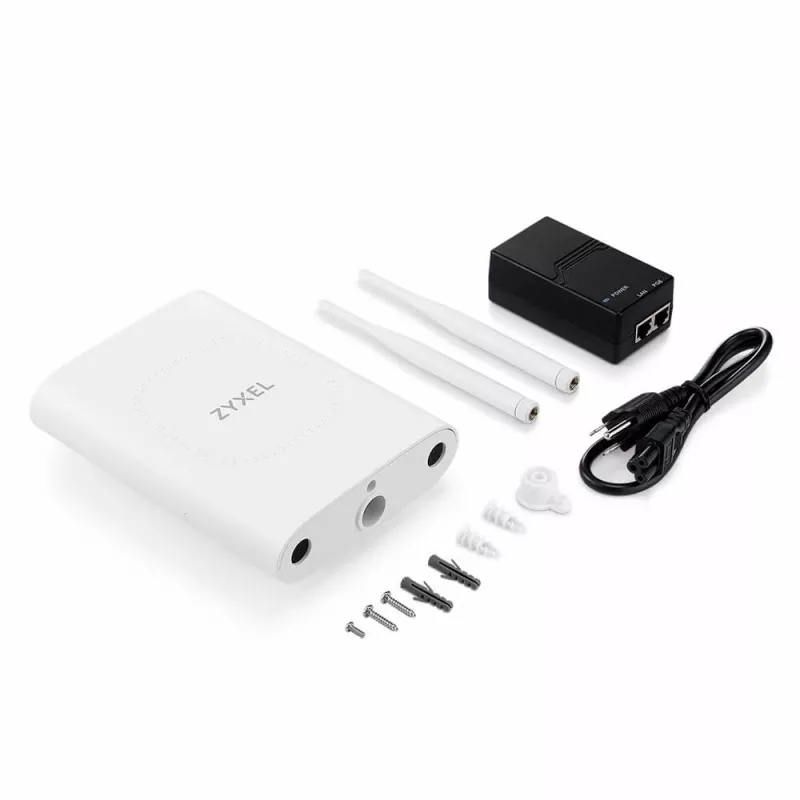 Bezvadu piekļuves punkts Zyxel NWA55BE — divjoslu 2,4/5 GHz, 5100 Mbit/s, PoE, balts