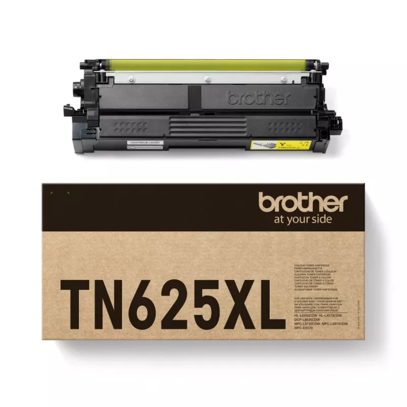 Toner Brother TN-625XLY oriģināls dzeltens, 5500 lappuses, 1 gab.