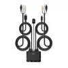 Lindy 2 Port HDMI 18G, USB Type C, USB 2.0 and Audio kabelis KVM Switch