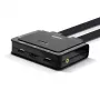 Lindy 2 Portu HDMI 4K60, USB 2.0 un Audio kabeļa KVM slēdzis, 4096 x 2160 pikseļi, 4K Ultra HD, Rack montāža, Melns