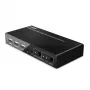 Lindy 2 Portu HDMI 4K60, USB 2.0 un Audio KVM Slēdzis, 4096 x 2160 pikseļi, 4K Ultra HD, Melns