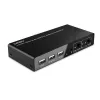 Lindy 2 Portu HDMI 4K60, USB 2.0 un Audio KVM Slēdzis, 4096 x 2160 pikseļi, 4K Ultra HD, Melns