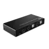 Lindy 2 Portu HDMI 4K60, USB 2.0 un Audio KVM Slēdzis, 4096 x 2160 pikseļi, 4K Ultra HD, Melns