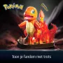 4D Build, Pokémon Charmander 3D modeļa komplekts, Pokémon figūra, Kanto pirmā partnera kolekcija, galda dekors, 241 gabali, vecumam no 12 gadiem un vairāk