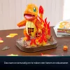 4D Build, Pokémon Charmander 3D modeļa komplekts, Pokémon figūra, Kanto pirmā partnera kolekcija, galda dekors, 241 gabali, vecumam no 12 gadiem un vairāk