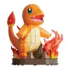 4D Build, Pokémon Charmander 3D modeļa komplekts, Pokémon figūra, Kanto pirmā partnera kolekcija, galda dekors, 241 gabali, vecumam no 12 gadiem un vairāk