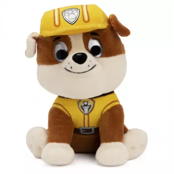 PAW Patrol GUND Official Rubble in Signature Construction Uniform Plush Toy, Plīša dzīvnieks bērniem no 1 gada, 6 collas
