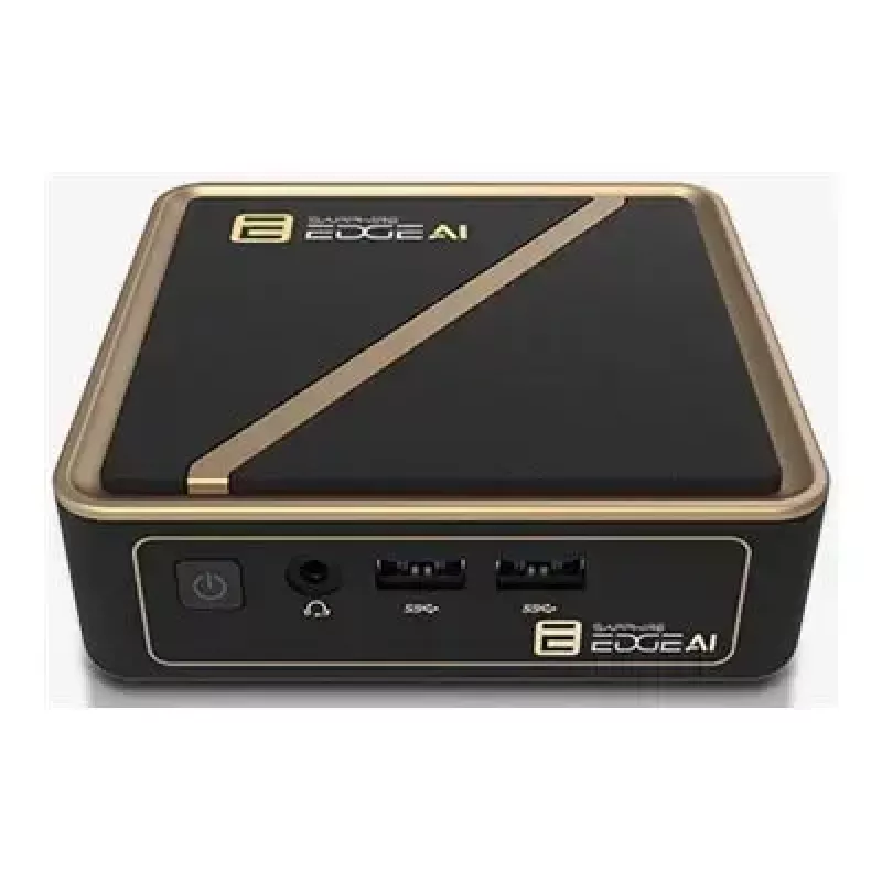 Mini PC barebone Sapphire EDGE AI 340 ar DDR5 atmiņas atbalstu un HDMI izeju