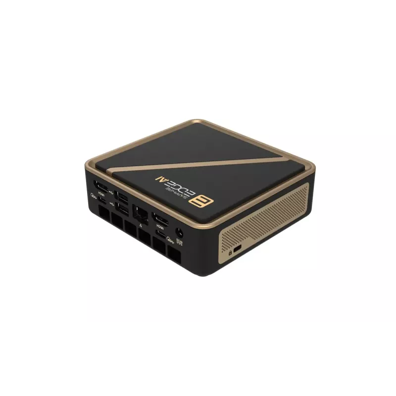 Mini PC barebone Sapphire EDGE AI 340 ar DDR5 atmiņas atbalstu un HDMI izeju