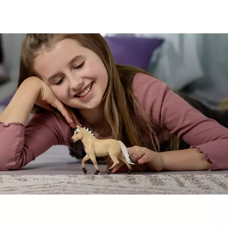 Rotaļu figūriņa Schleich Norvēģu fjordu zirga ķēve 13980 brūna, balta, dzeltena