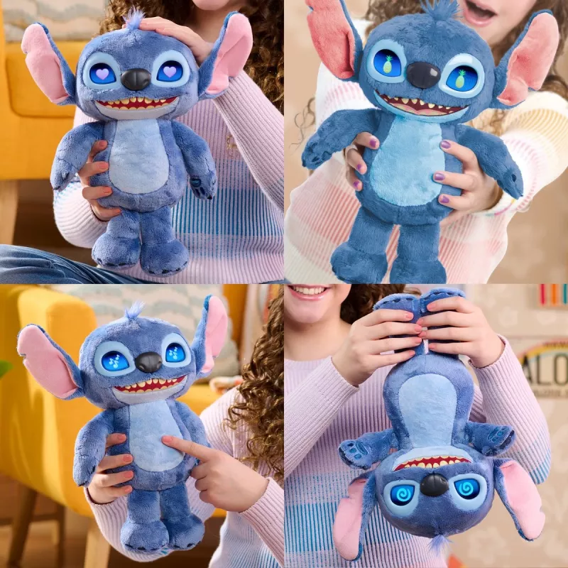 Just Play Disney Stitch - Many Moods Stitch, raksturs, 3 gadi, interaktīvs, skaņas, AA