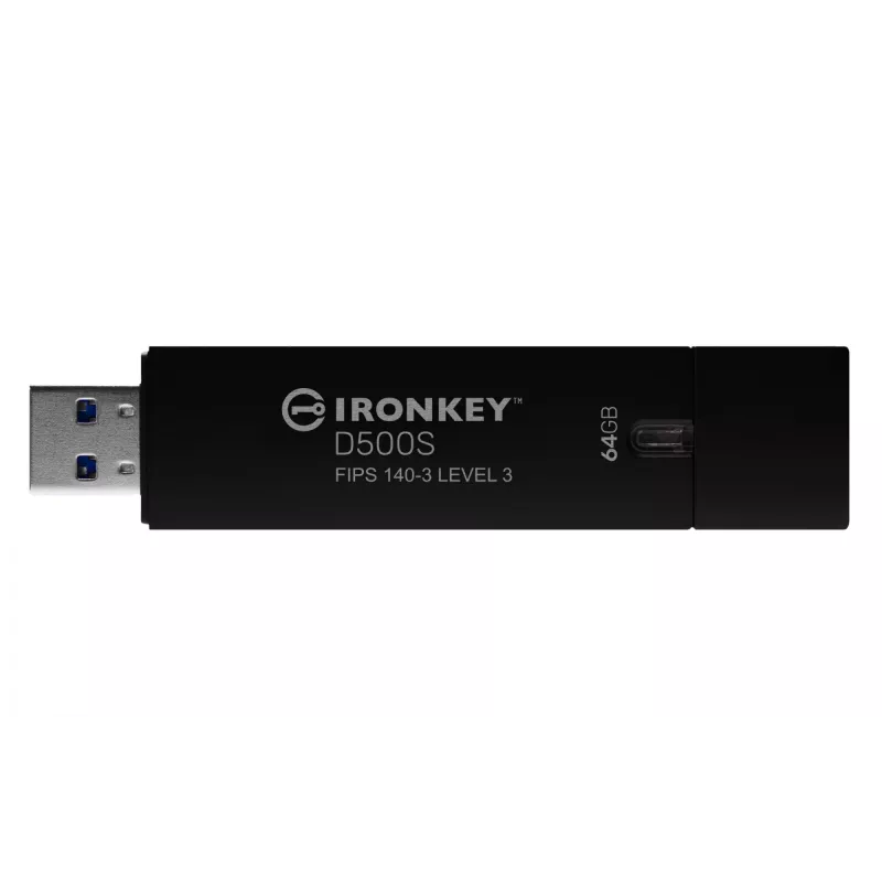 USB zibatmiņa Kingston Technology IronKey 64GB D500S FIPS 140-3 AES-256
