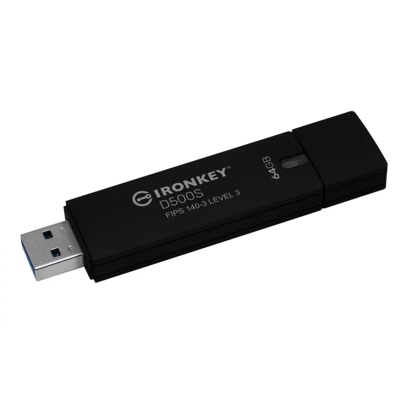 USB zibatmiņa Kingston Technology IronKey 64GB D500S FIPS 140-3 AES-256