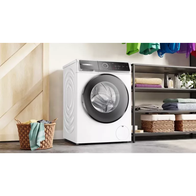 Bosch Serie 8 WGB244040 veļas mazgājamā mašīna ar priekšējo ielādi 9 kg 1257 apgr./min balta