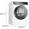 Bosch Serie 8 WGB244040 veļas mazgājamā mašīna ar priekšējo ielādi 9 kg 1257 apgr./min balta
