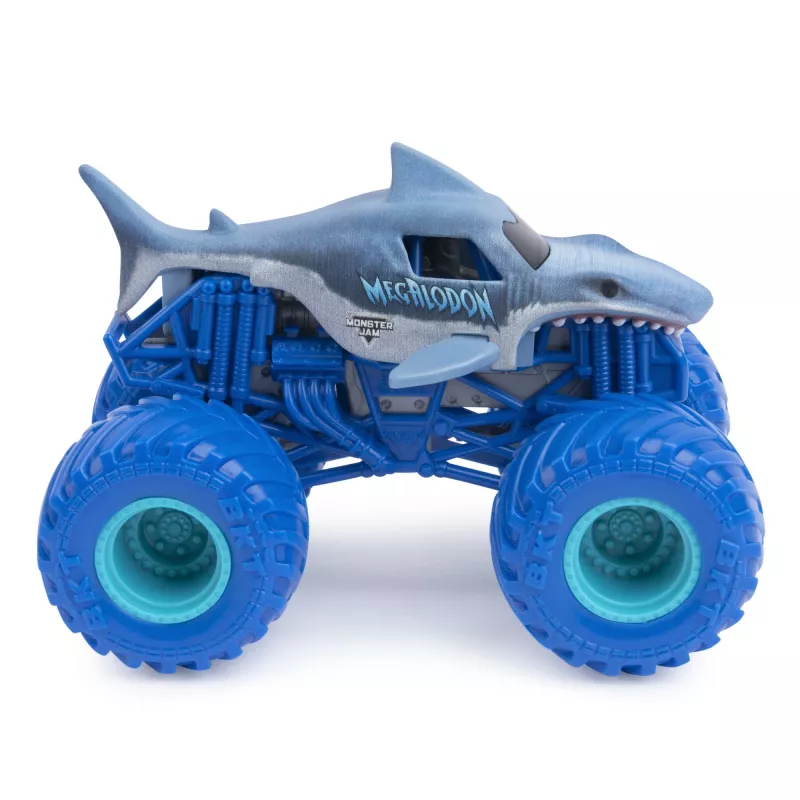Monster Jam, oficiālais Batman pret Megalodon metāla monstru kravas auto, mērogs 1:64, bērnu rotaļlietas zēniem no 3 gadu vecuma