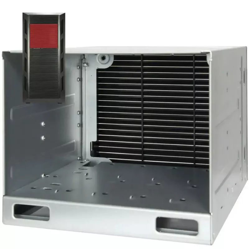 Datora korpuss INTER-TECH 88887382 Micro Tower melns — Micro Tower, atbalsta ATX/EATX/SSI EEB/Micro ATX/Mini-ITX, 7×3,5 collu nodalījumi, 2×2,5 collu nodalījumi, 10×5,25 collu nodalījumi, 2×USB 3.2 Gen1