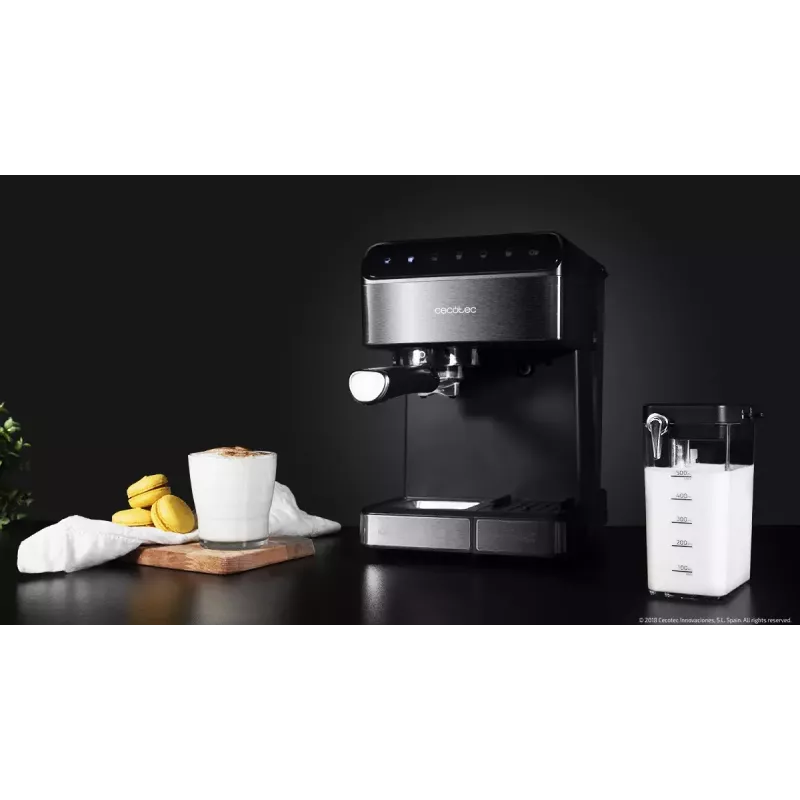 Espresso automāts CECOTEC Power Instant-ccino 20 Touch — pilnībā automātisks, 1,4 L ūdens tvertne, 2 krūzītēm, 1350 W