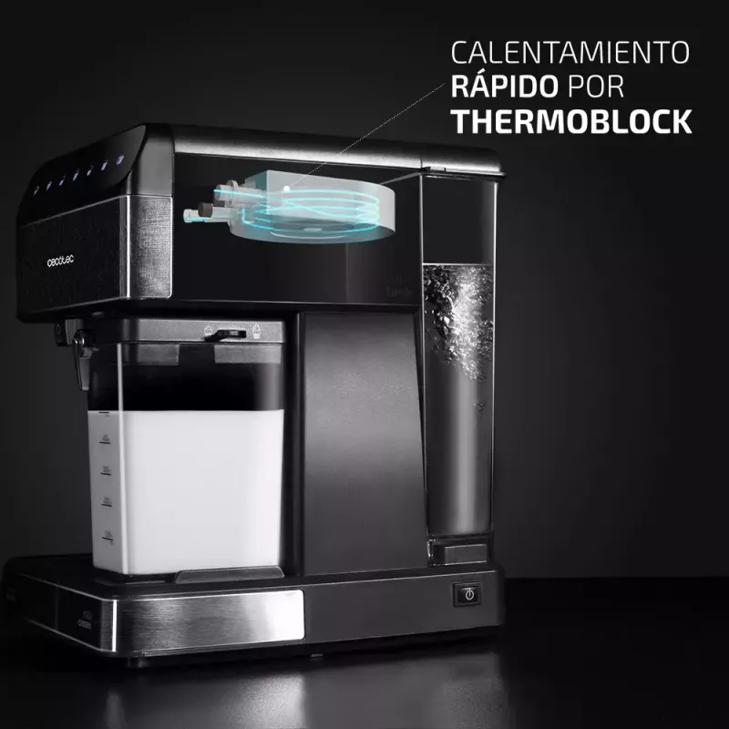 Espresso automāts CECOTEC Power Instant-ccino 20 Touch — pilnībā automātisks, 1,4 L ūdens tvertne, 2 krūzītēm, 1350 W