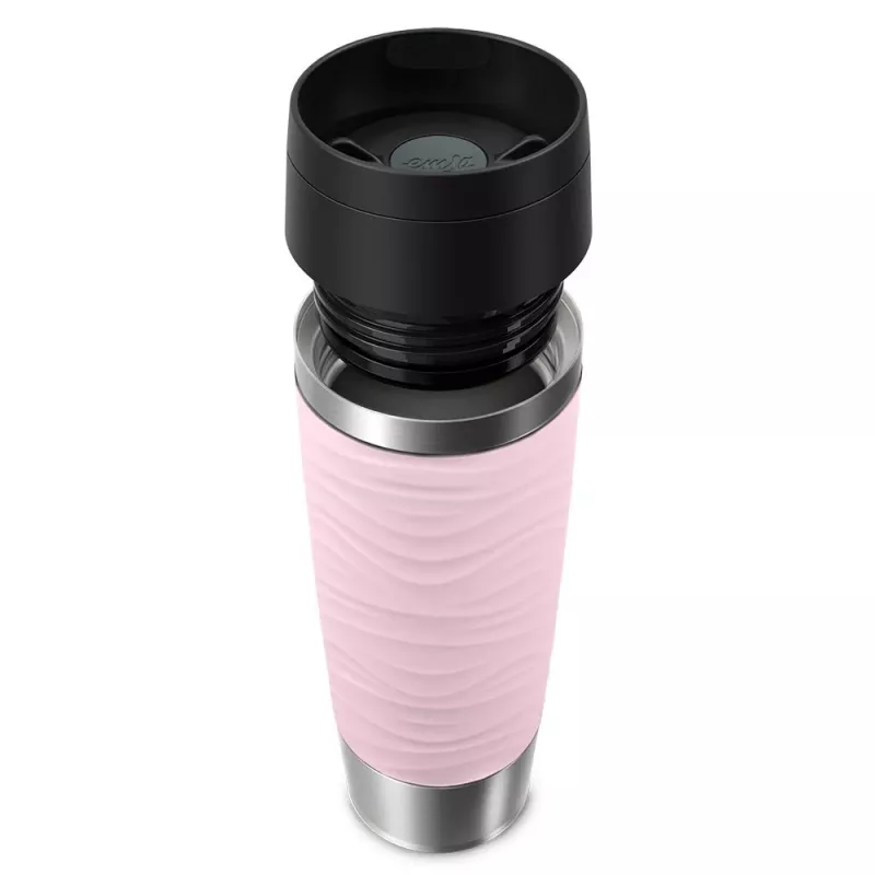 EMSA Travel Mug Waves Grande 500 ml Rozā, nerūsējošais tērauds