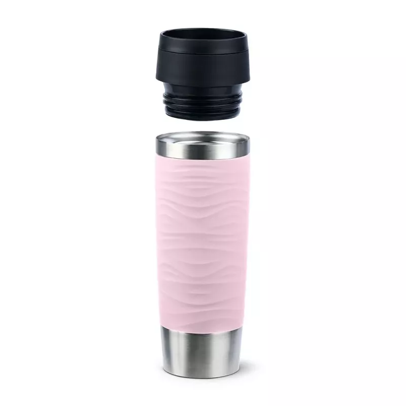 EMSA Travel Mug Waves Grande 500 ml Rozā, nerūsējošais tērauds