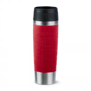 EMSA Travel Mug Classic N2022200 termokrūze 500 ml Melna, Sarkana, Nerūsējošais tērauds Nerūsējošais tērauds