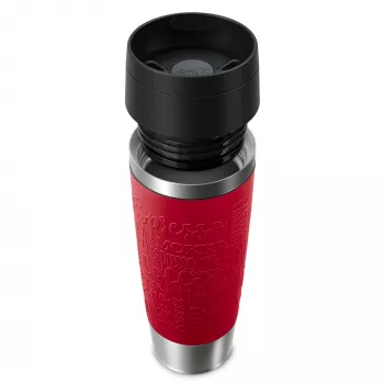 EMSA Travel Mug Classic N2022200 termokrūze 500 ml Melna, Sarkana, Nerūsējošais tērauds Nerūsējošais tērauds