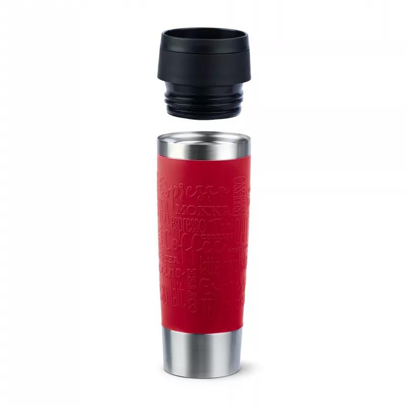 EMSA Travel Mug Classic N2022200 termokrūze 500 ml Melna, Sarkana, Nerūsējošais tērauds Nerūsējošais tērauds