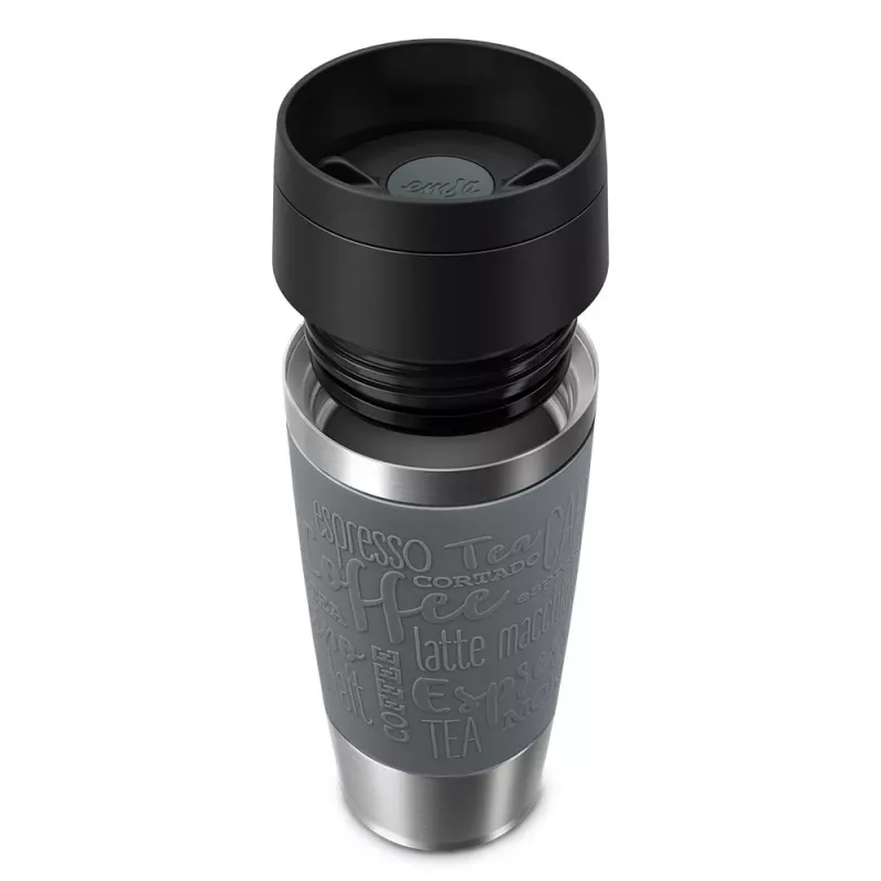 EMSA Travel Mug Classic 360 ml pelēks nerūsējošā tērauda ceļojumu krūze