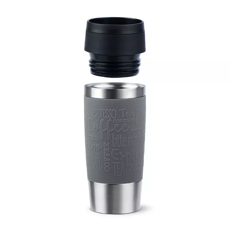 EMSA Travel Mug Classic 360 ml pelēks nerūsējošā tērauda ceļojumu krūze