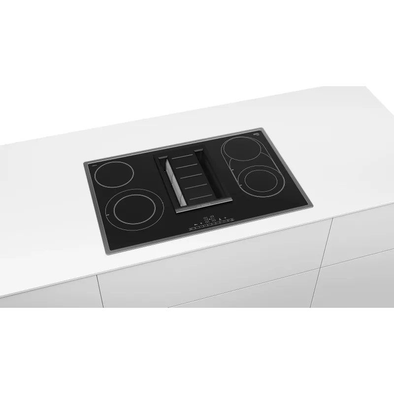 Bosch PKM845F11E plīts virsma, melna, iebūvējama, zonas indukcijas plīts virsma, 4 zonas