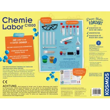 Kosmos Chemielabor C1000, Eksperimentu komplekts, Ķīmija, 10 gadi(e)