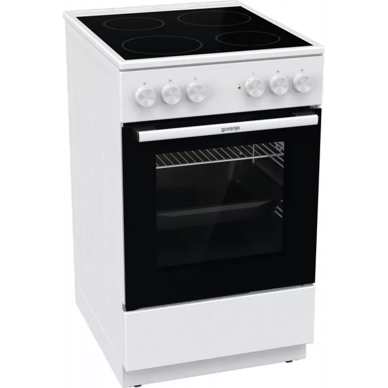 Gorenje GEC5A21WG Brīvi stāvoša plīts Elektriskā Keramiskā plīts virsma Balta
