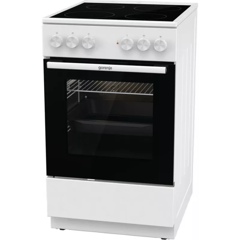 Gorenje GEC5A21WG Brīvi stāvoša plīts Elektriskā Keramiskā plīts virsma Balta