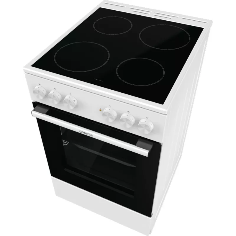 Gorenje GEC5A21WG Brīvi stāvoša plīts Elektriskā Keramiskā plīts virsma Balta