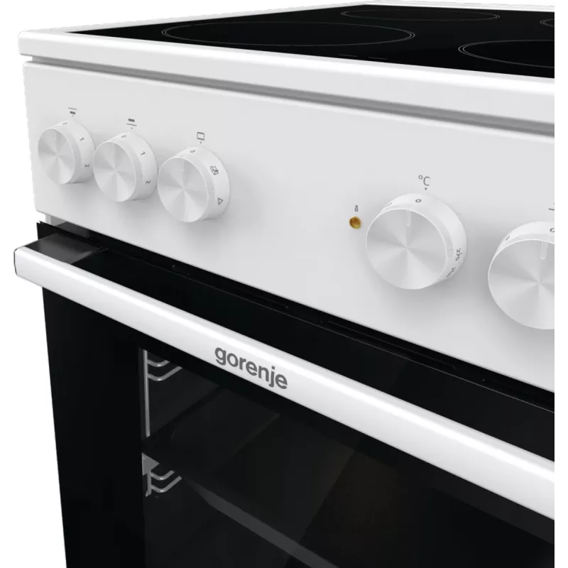 Gorenje GEC5A21WG Brīvi stāvoša plīts Elektriskā Keramiskā plīts virsma Balta