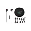 ASUS ROG Cetra Core II austiņas ar vadu, ievietojamās, spēlēm, melnas