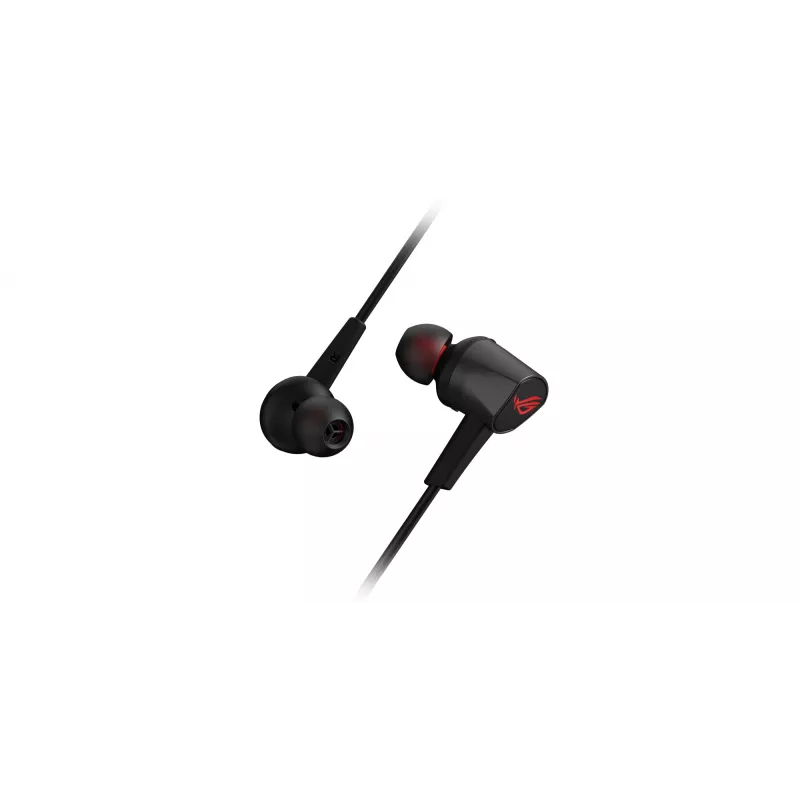 ASUS ROG Cetra Core II austiņas ar vadu, ievietojamās, spēlēm, melnas