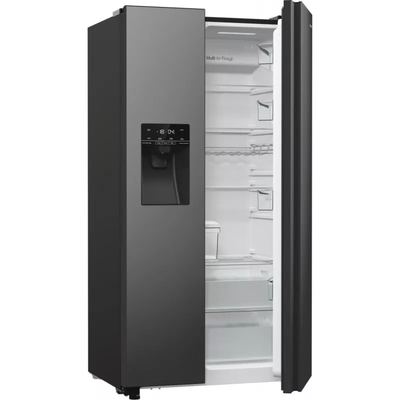 Hisense RS5P535NTFE blakus ledusskapis Brīvstāvošs 566 L Melns